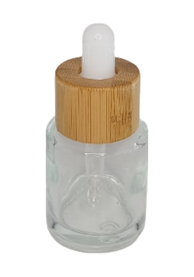 Damlalıklı Bambu Kapaklı Cam Şişe 20 Ml 1560 Adet