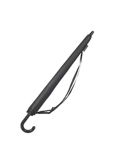Marlux Siyah Desenli Baston 24 Fiber Tel Hakiki Deri Saplı Premium Protokol Şemsiye M21mar1024r003 - Siyah Gri Siyah - Gri