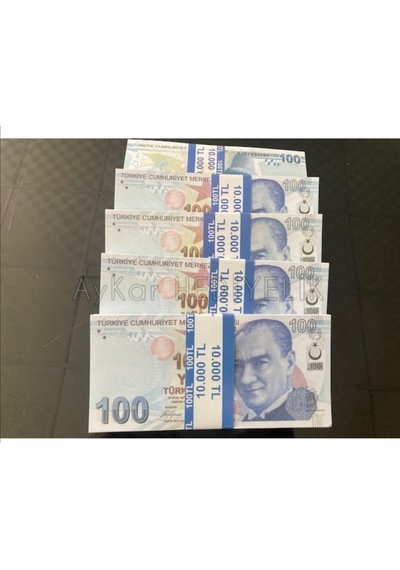 300 Adet Geçersiz 100 Tl Dizi Film Düğün Çekimleri için Paralar