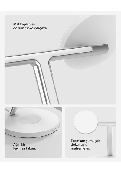 Belkin Boostcharge 3'ü 1 Arada Qi2 Şarj Cihazı, Magsafe Uyumlu Ka 59102867