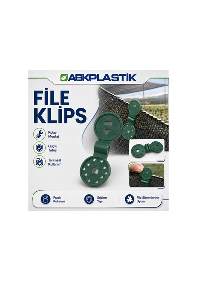 7512020 Gölgelik File Klipsi 20 Adet Sera Ve Gölgelik Sabitleme Klipsi