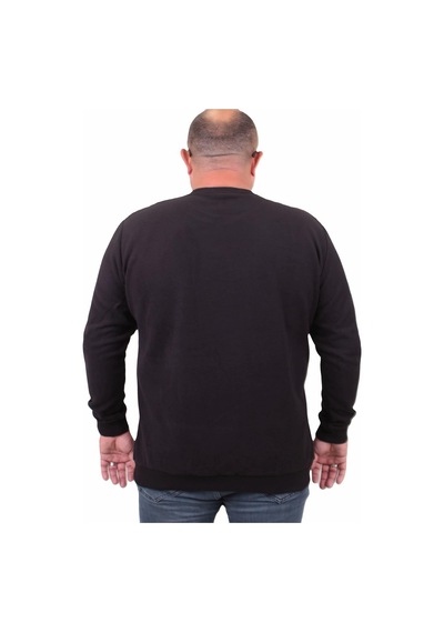 Moc Grande Mocgrande Büyük Beden Selanik V Yaka Classic Sweat 23201 Sıyah-Sıyah Moc Grande Mocgrande Büyük Beden Selanik V Yaka Classic Sweat 23201 Sıyah-Sıyah