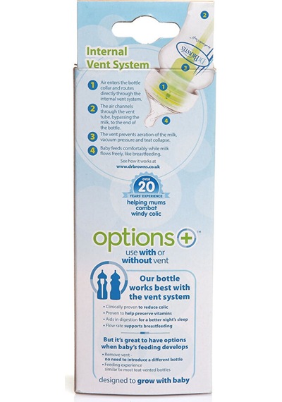 Db 51600 Dr Browns Options+ Geniş Ağız Antikolik Pp Biberon 150 Ml 0+ Ay 3 Adet