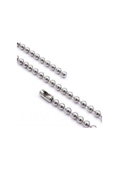 Premium Parlak Ve Şık Damla Erkek 316l Çelik Kolye 6mm 55cm 3183eck049 - Gümüş Renk