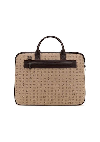 Bilik Deri Monogram Açık Vizon/kahve Unisex Laptop & Evrak Çantas Vizon - Kahverengi