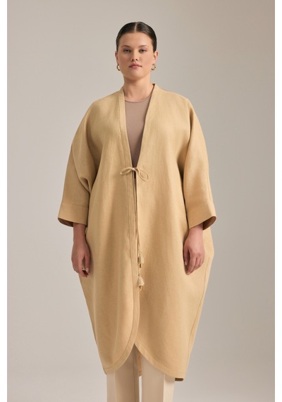 Aker Önden Bağcıklı Kimono Taş Taş