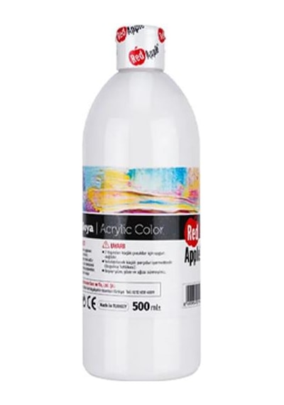 Red Apple Akrilik Boya 10x500 Gr 10'lu Set Çok Renkli