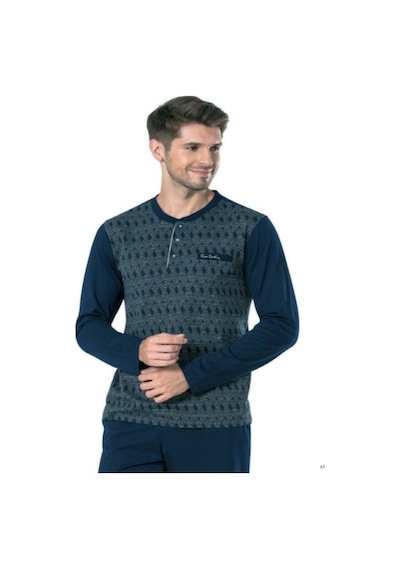Pierre Cardin 5436 Damatlık Çeyizlik Jakarlı Pijama Takımı