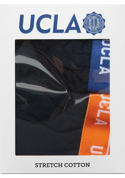 Ucla Irvıne Lacivert Mavi-turuncu Bel Bantlı Jakarlı Standard Fit Erkek Boxer Lacivert Mavi-turuncu Ucla Irvıne Lacivert Mavi-turuncu Bel Bantlı Jakarlı Standard Fit Erkek Boxer Lacivert Mavi-turuncu
