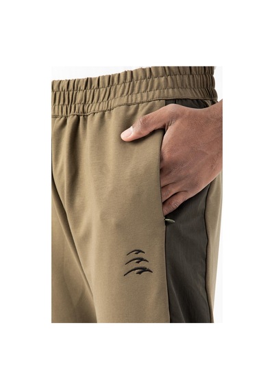 Maraton Sportswear Regular Erkek Ribana Paça Basic Açık Haki Eşofman Altı 21825 Açık Haki