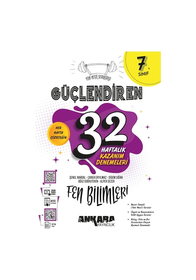 Ankara Yayıncılık 7.sınıf Güçlendiren Fen Bilimleri 32 Haftalık Deneme