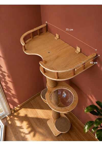 Modern/lüks Kedi Kulesi, Kedi Evi Ve Tırmalama Kulesi, Kedi Kulesi, 2mt Yükseklik