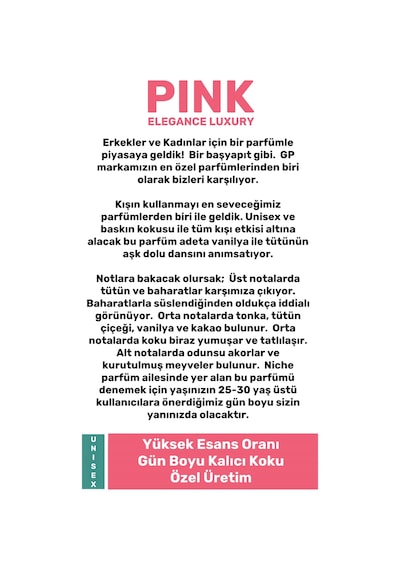 Green Path Pink Elegance Luxury Unisex Parfüm EDC 50 ML