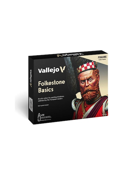 Vallejo 70101 16x18 Ml. Folkestone Basics, Model Color Serisi Model Boyası Seti