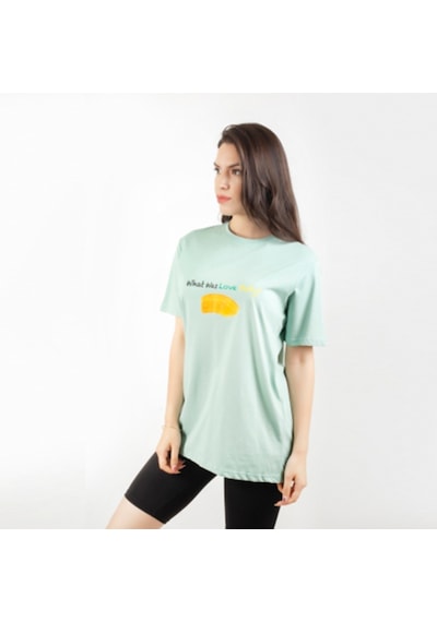 Gisele Kadın Yeşil T-Shirt Yeşil