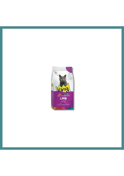 King Multicolor Renkli Taneli Kuzu Etli Yetişkin Kedi Maması 15 Kg Mac
