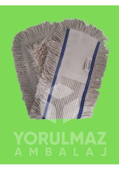60 Cm Kat Kesik Mop Endüstriyel Nemli Mop Yedeği Yüksek Emici Zemin Temizlik Bezi Beyaz