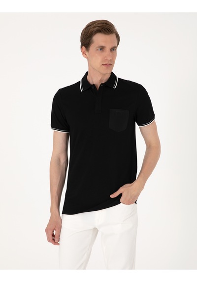Pierre Cardin Erkek Siyah Tişört 50302631-vr046 Siyah