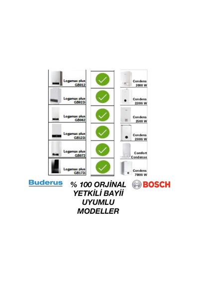 Bosch Uyumlu / Buderus Yoğuşmalı Baca Uzatması İlavesi 100 Cm