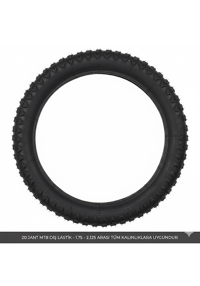 20 Jant Bisiklet Dış Lastik 20x1.75 1.90 1.95 2.125 Uyumlu Çocuk Bisikleti Mtb Dişli Lastiği 1 Adet