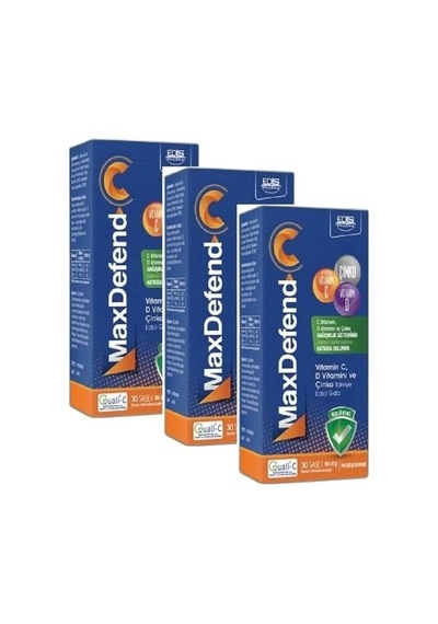 Edis Pharma Max Defend C Vitamini D Vitamini Ve Çinko 30 Saşe X 3 Adet