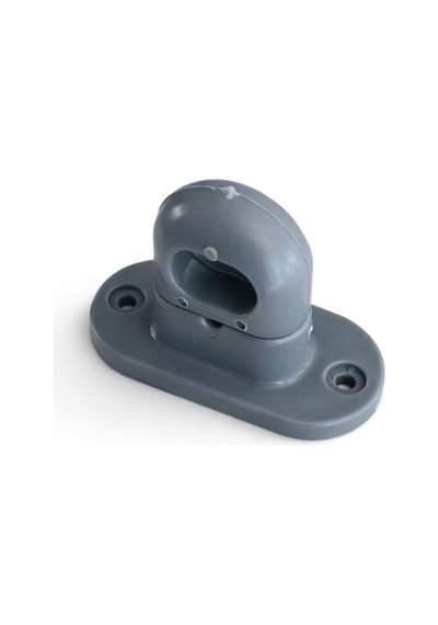 Plastik Yaylı Dorse Kancası 40 No Oval Dayanıklı Branda Kancası - 10 Adet Gri