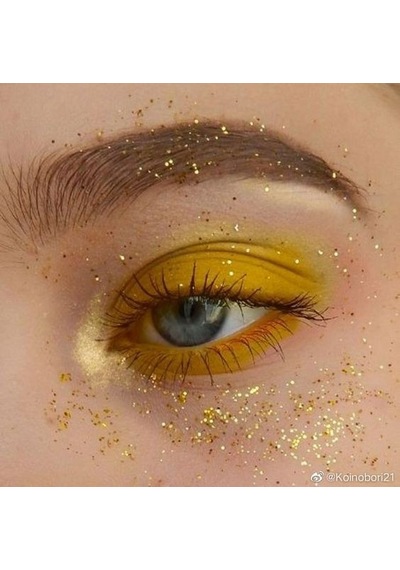 Artikel Ay ve Yıldız Desenli Party Glitter Makyaj Simi Gold 5 ML