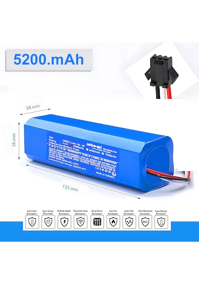 Roıdmi Eve Plus 5200mAh Robot Süpürge Bataryası