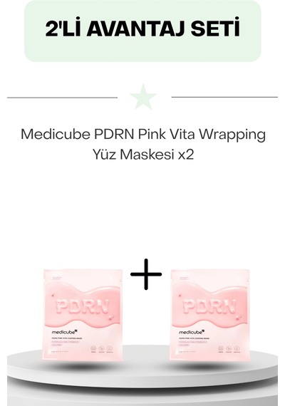 Medicube Pdrn Pink Vita Wrapping Yüz Maskesi İkili Set