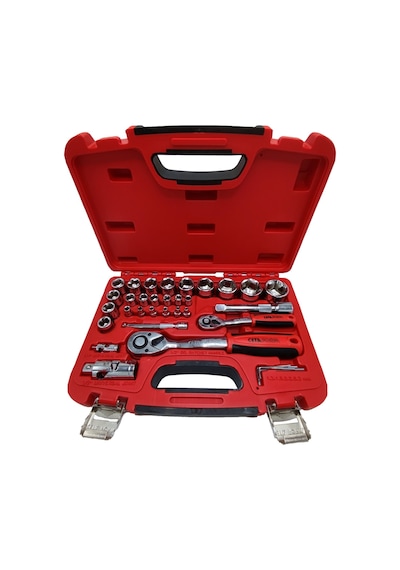 Ceta Form C20-35PH4 1/4"+1/2" 6 Köşe Lokma Takımı 35 Parça