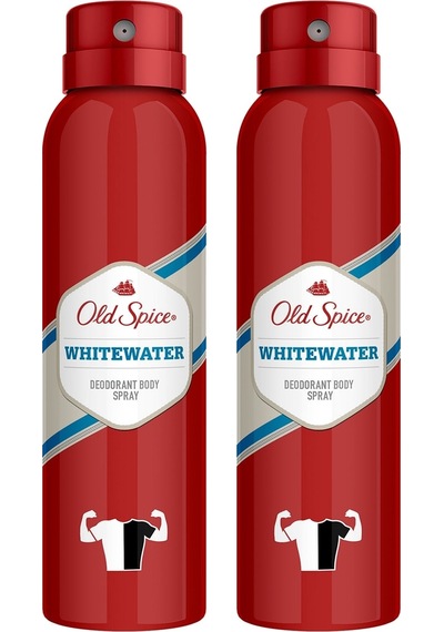 2 Adet Old Spice Whitewater Sprey Deodorant 150 Ml Erkekler İçin İkili Set Güçlü Koku Ada Esintisi