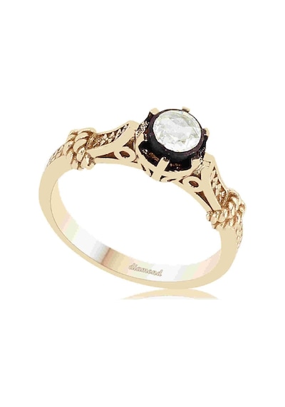 Cigold 8 Ayar Elmas Tektaş Yüzük Rng0000151
