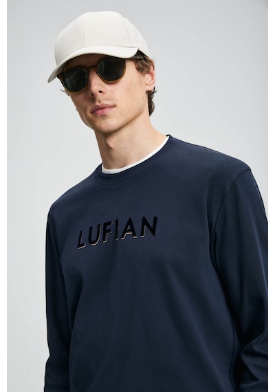 Lufian Sara Lacivert Erkek Uzun Kollu T-shirt 112020057 Lacivert