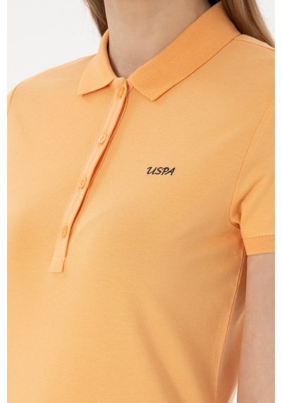 U.S. Polo Assn. Kadın Turuncu Basic Polo Yaka Tişört 50305764-VR202 U.S. Polo Assn. Kadın Turuncu Basic Polo Yaka Tişört 50305764-VR202