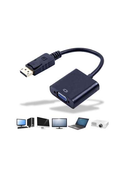 Displayport To Vga Çevirici Adaptör Display Erkek Vga Dişi