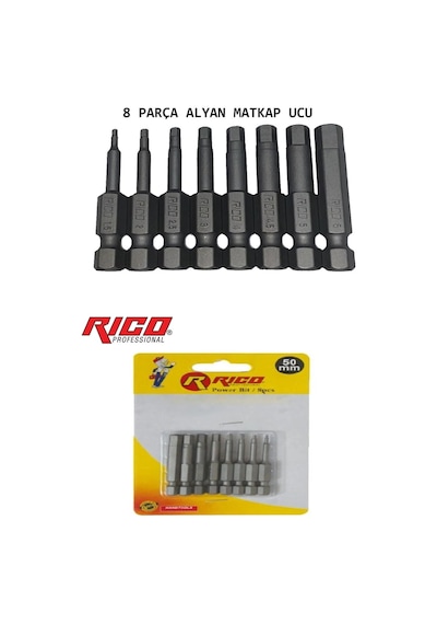 Matkap Uçları Torx Alyan Düz Yıldız 22 Parça 50 Mm Manyetik Mıkna