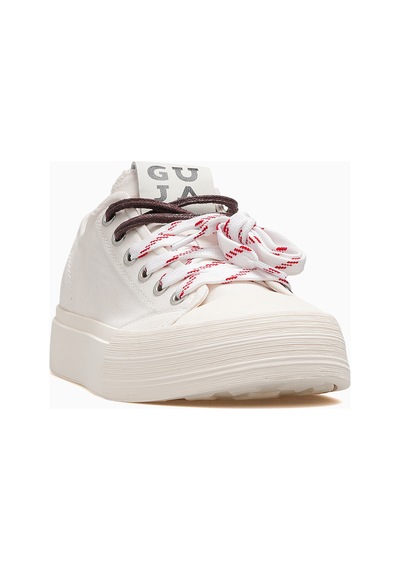 Guja 26y363 Kadın Çift Bağ Tekstil Sneaker Ayakkabı Bej