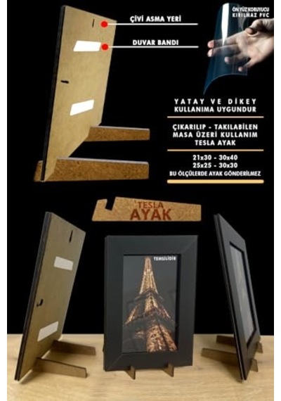 Yhfoto 5 Adet 15x21 Mdf Ahşap A5 Ahşap