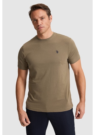U.S. Polo Assn. U.s. Polo Assn. Erkek Haki Tişört Basic 50322518-vr027