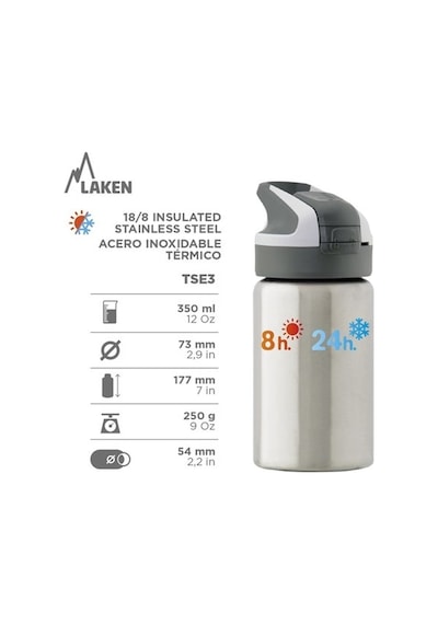 Laken Şişe Termıca A.ınox.0,35l Skate Paslanmaz Çelik Çok Renkli