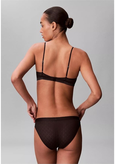 Calvin Klein Kadın Slim Fit Dokuma Kumaş Mini Siyah Büstiyer-14730