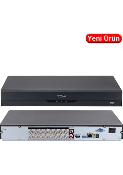 Dahua Xvr5216an-5m-ı3, 16 Kanal, 5mpix H265+, 2 Hdd, 5in1 Dvr Cihazı
