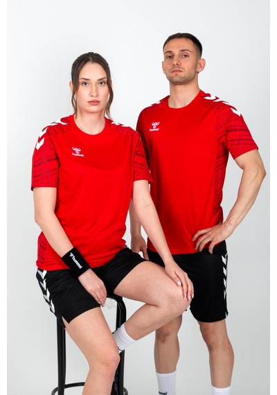 Hummel Line Antrenman Tişört Kırmızı