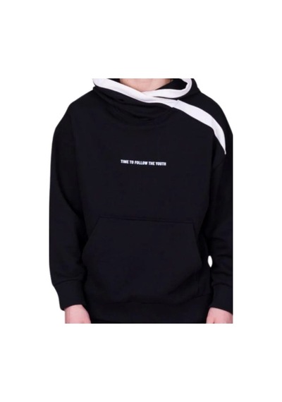 Marions Çocuk 2 İplik Kumaş Pamuklu Sırtı Yazı Detaylı Kapüşonlu Tasarım Sweatshirt-13541 Siyah Marions Çocuk 2 İplik Kumaş Pamuklu Sırtı Yazı Detaylı Kapüşonlu Tasarım Sweatshirt-13541 Siyah