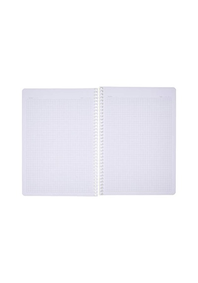 Meteksan Pruva A4 Pet Spiralli Karton Kapaklı Defter 144 Yaprak - Kareli - Yeşil