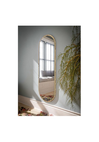 Safir Meşe Oval Dekoratif Boy Aynası 40x120,meşe Diğer