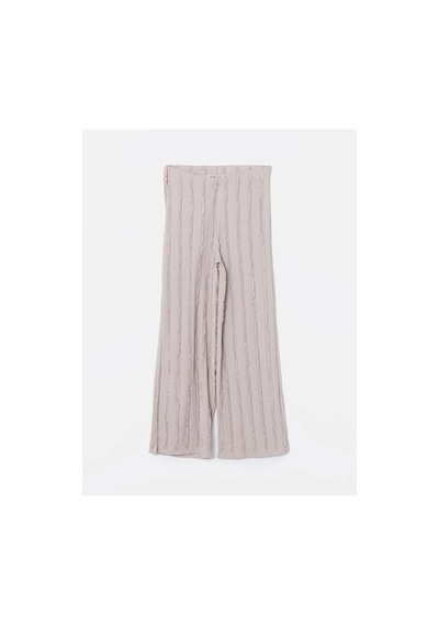 LC Waikiki Lcwaıkıkı Classic Bej Beli Lastikli Dokulu Geniş Paça Kadın Pantolon Lıght Grey LC Waikiki Lcwaıkıkı Classic Bej Beli Lastikli Dokulu Geniş Paça Kadın Pantolon Lıght Grey