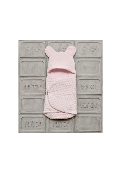 Bebitof Bbtf-95025.02 Kabartmalı Velboa Kundak Pembe