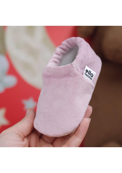Kadife Bebek Patiği, Kaydırmaz Taban, Kreş Ayakkabısı Patik 001