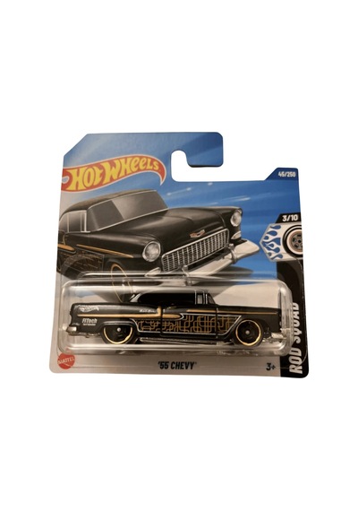 Hot Wheels '55 Chevy - Rod Squad 1/64 Diecast Model Araba Çok Renkli